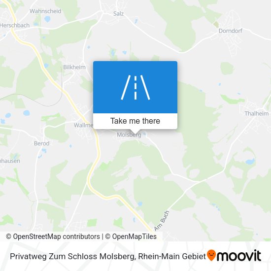 Privatweg Zum Schloss Molsberg map