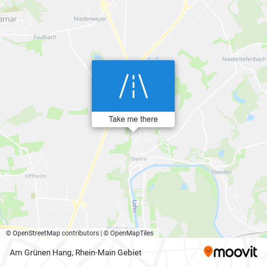 Am Grünen Hang map