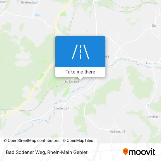 Карта Bad Sodener Weg