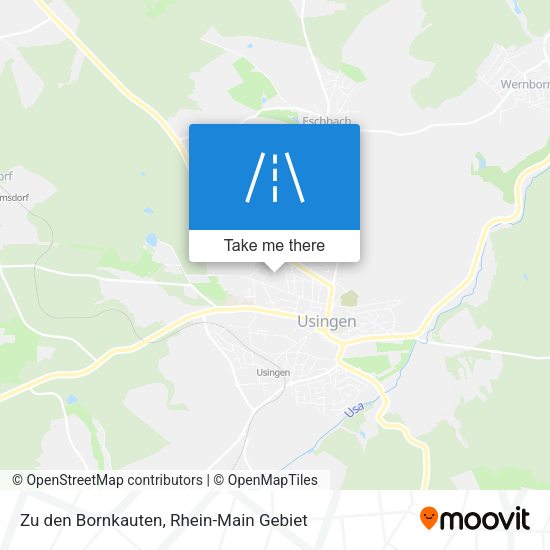 Карта Zu den Bornkauten