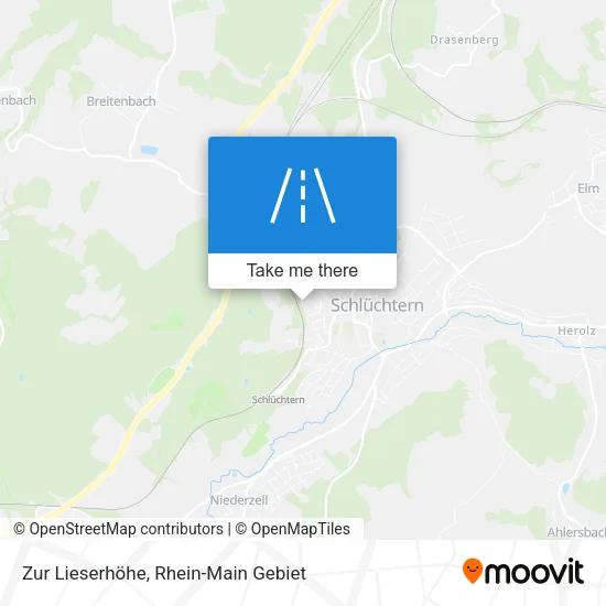 Карта Zur Lieserhöhe