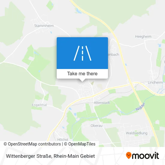 Карта Wittenberger Straße