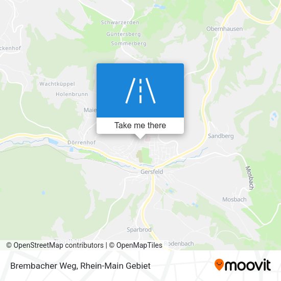 Карта Brembacher Weg