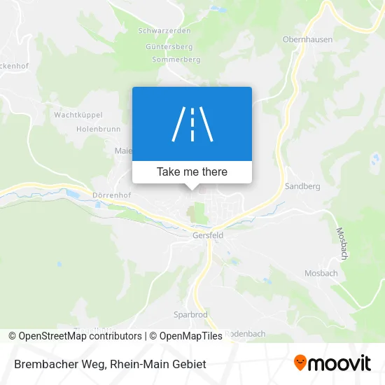 Brembacher Weg map