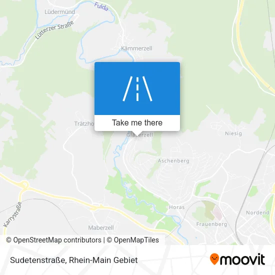 Карта Sudetenstraße