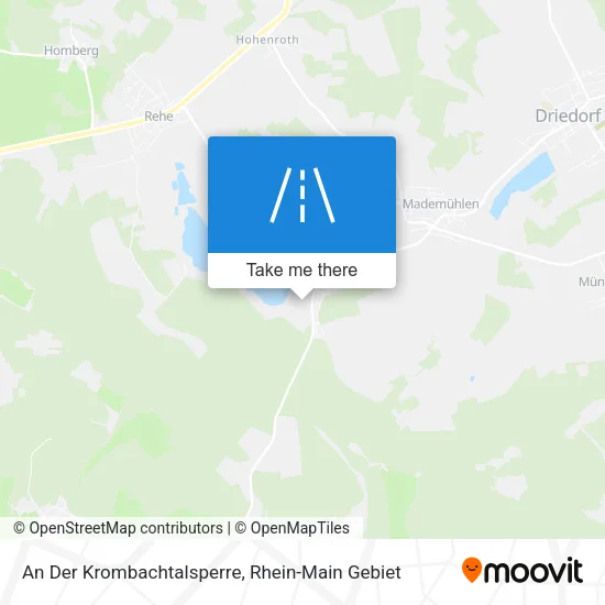 Карта An Der Krombachtalsperre