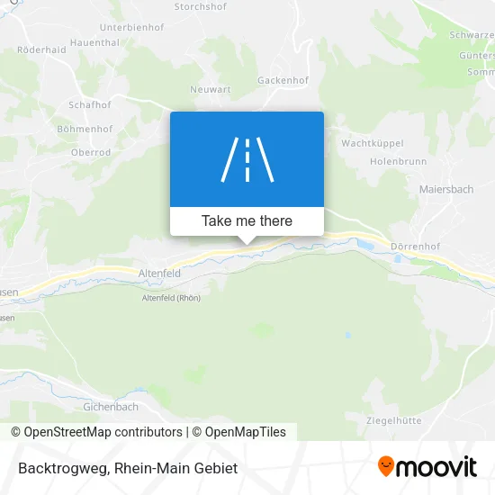Карта Backtrogweg