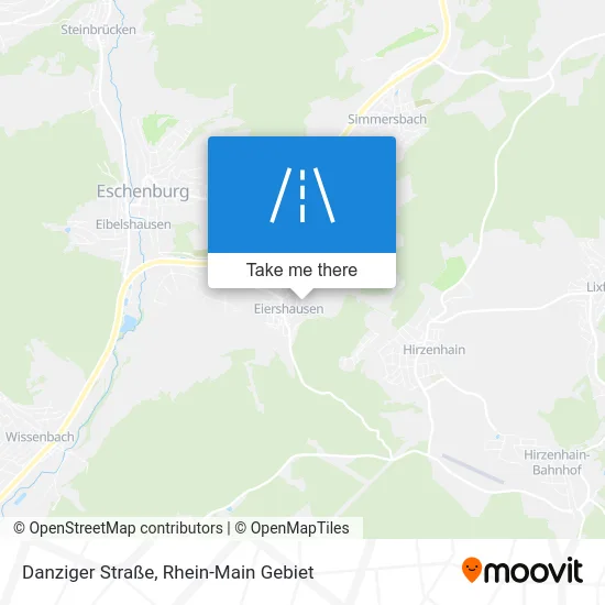 Карта Danziger Straße