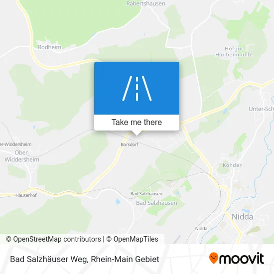 Карта Bad Salzhäuser Weg