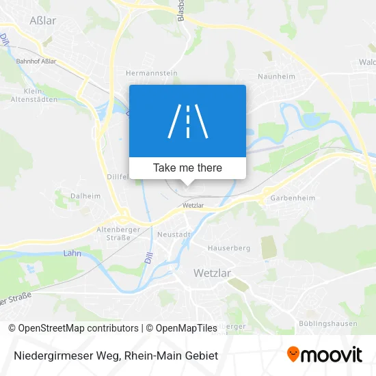Карта Niedergirmeser Weg