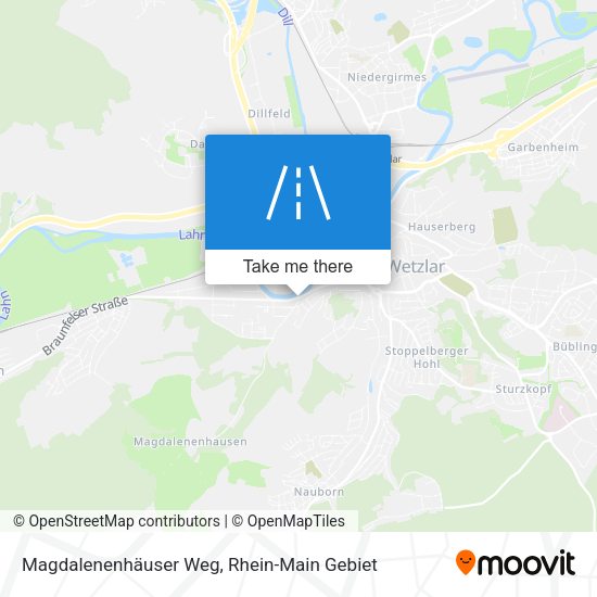 Magdalenenhäuser Weg map