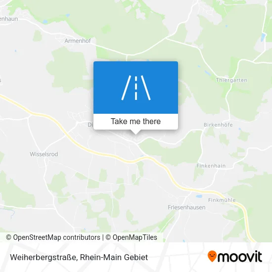 Карта Weiherbergstraße