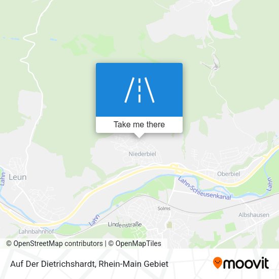 Карта Auf Der Dietrichshardt