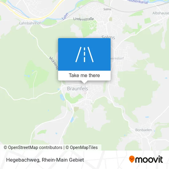 Карта Hegebachweg