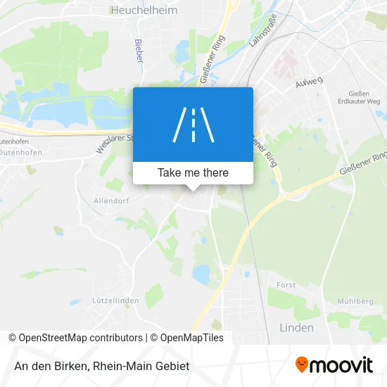 Карта An den Birken