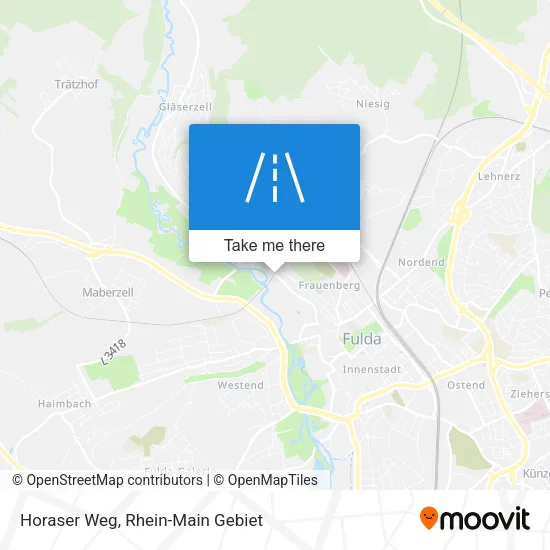 Карта Horaser Weg