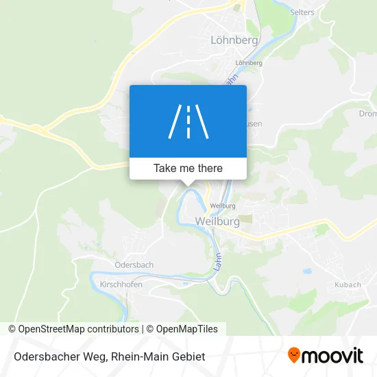 Карта Odersbacher Weg