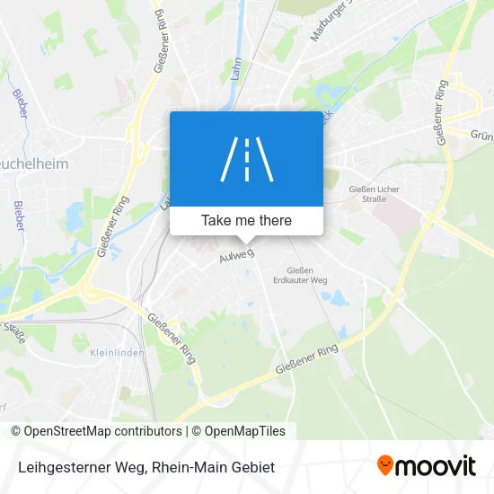 Карта Leihgesterner Weg
