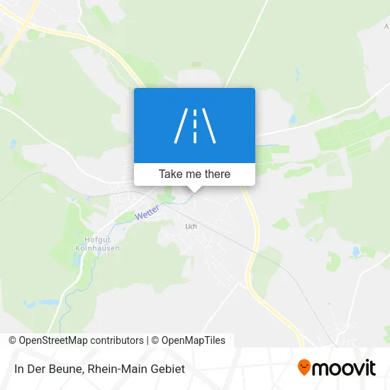 Карта In Der Beune