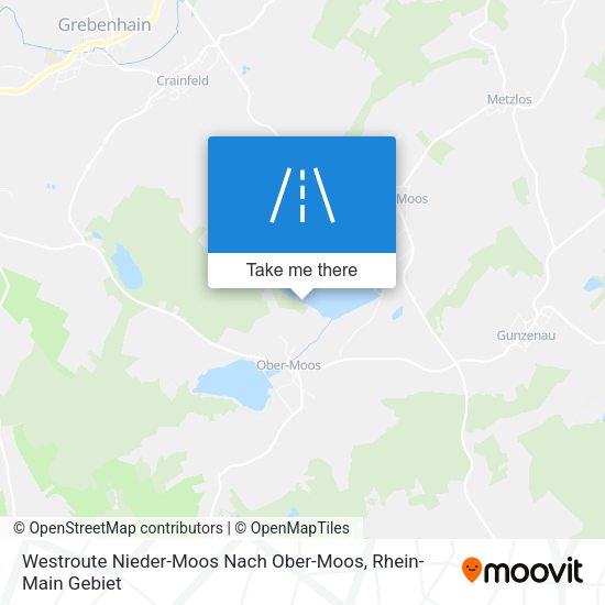 Westroute Nieder-Moos Nach Ober-Moos map
