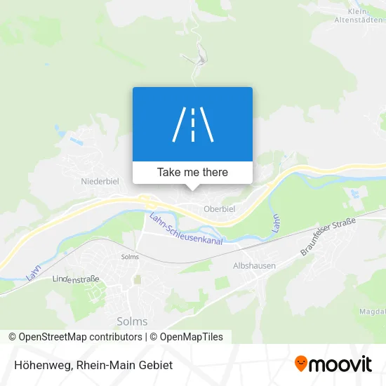 Höhenweg map