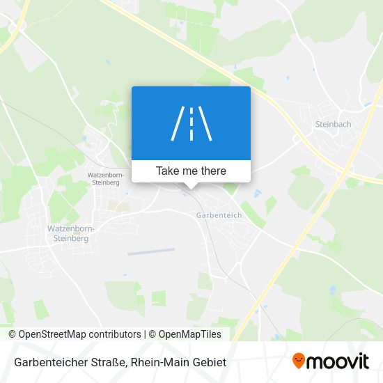 Карта Garbenteicher Straße