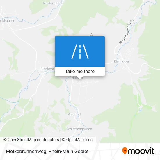 Карта Molkebrunnenweg
