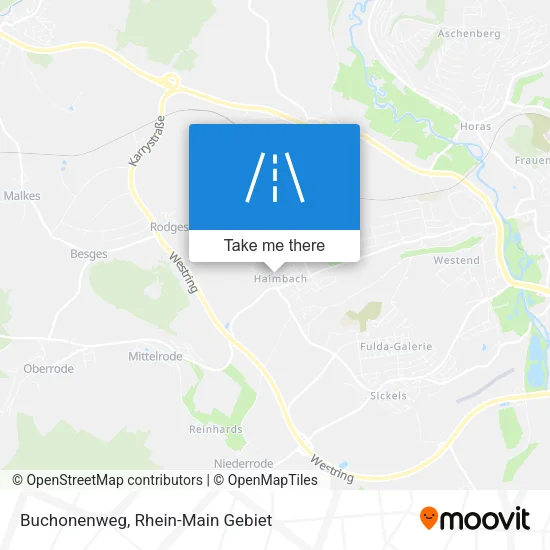 Карта Buchonenweg