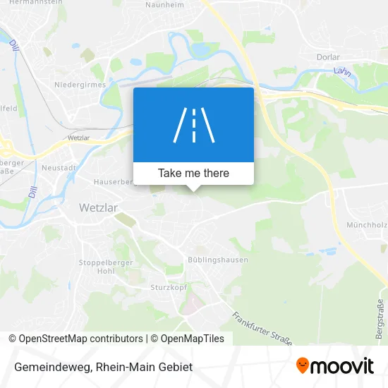 Карта Gemeindeweg