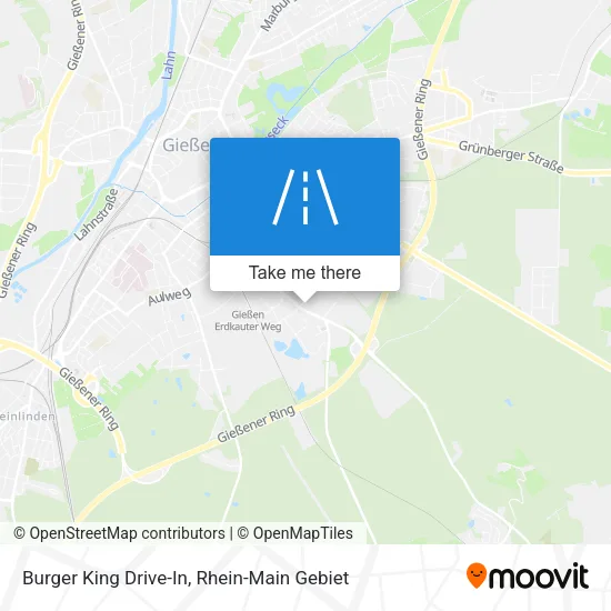 Карта Burger King Drive-In