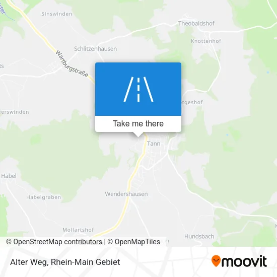 Карта Alter Weg