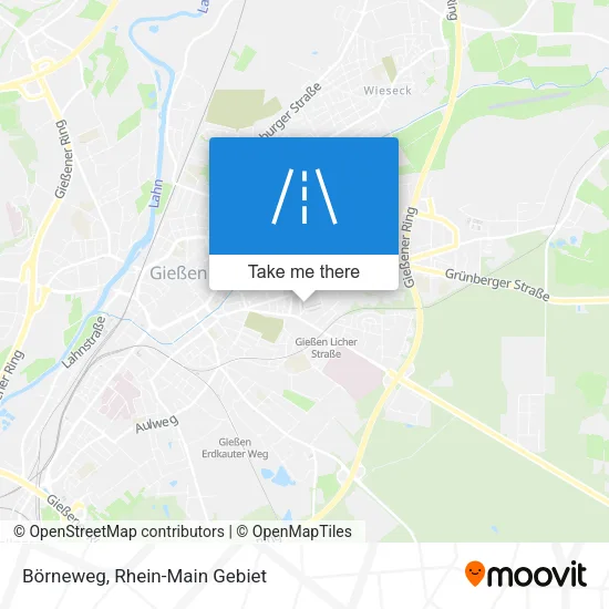 Börneweg map