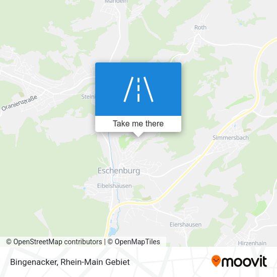 Карта Bingenacker