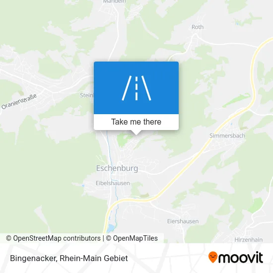 Карта Bingenacker
