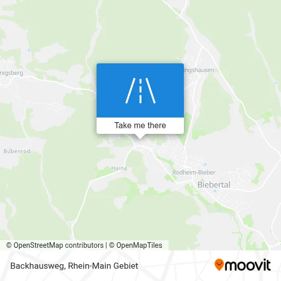 Backhausweg map