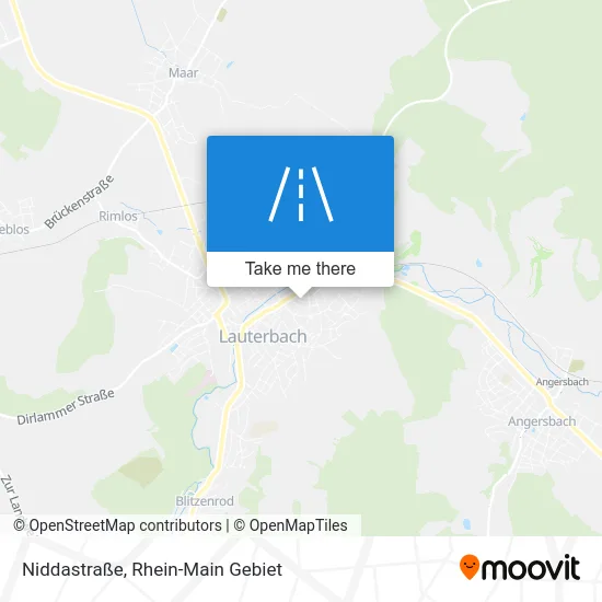 Карта Niddastraße