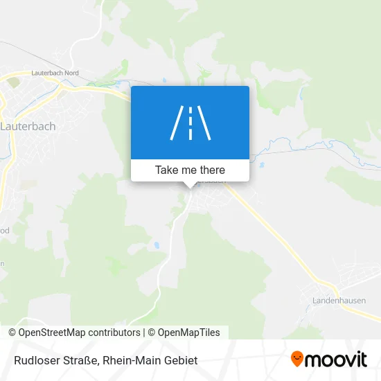 Rudloser Straße map