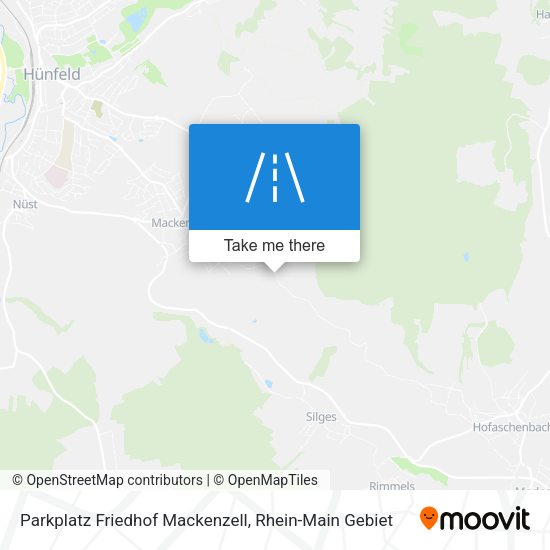 Parkplatz Friedhof Mackenzell map