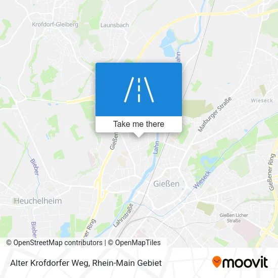 Alter Krofdorfer Weg map