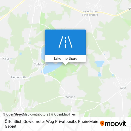 Карта Öffentlich Gewidmeter Weg Privatbesitz