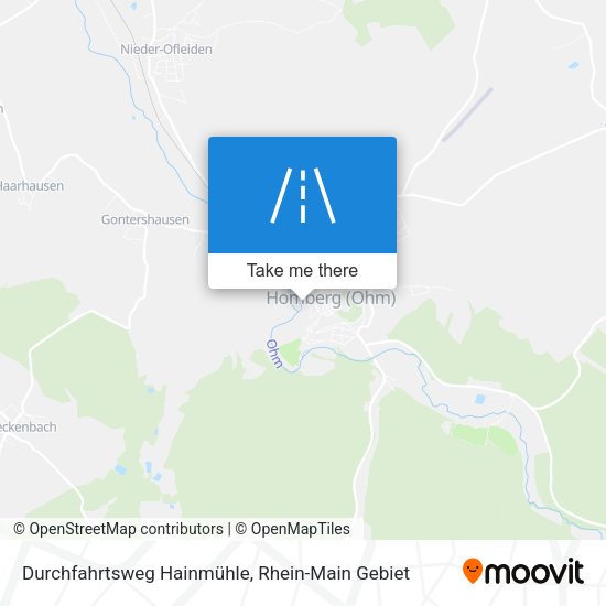 Durchfahrtsweg Hainmühle map