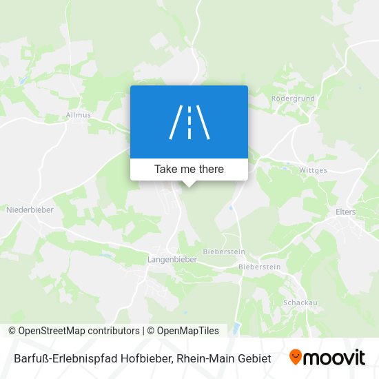 Barfuß-Erlebnispfad Hofbieber map