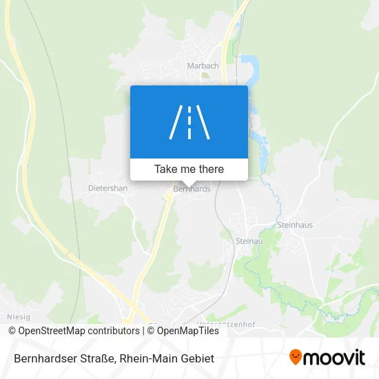 Карта Bernhardser Straße