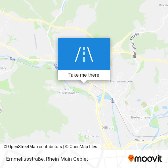 Карта Emmeliusstraße