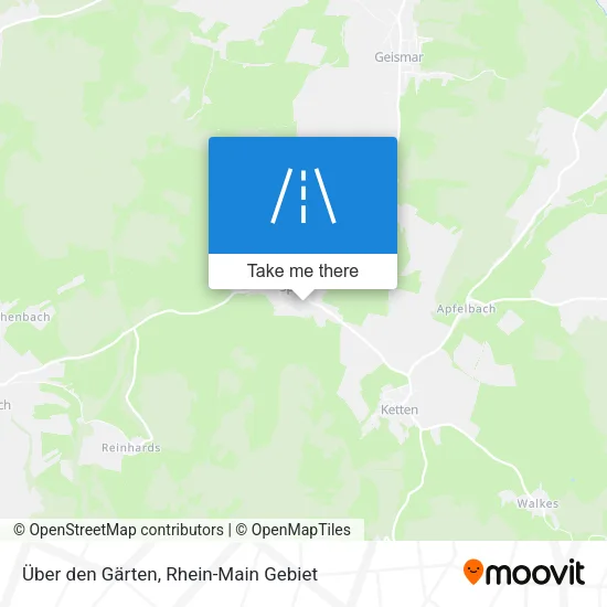 Карта Über den Gärten