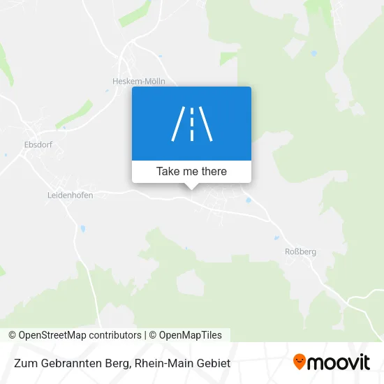 Карта Zum Gebrannten Berg