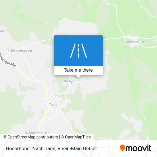 Hochrhöner Nach Tann map
