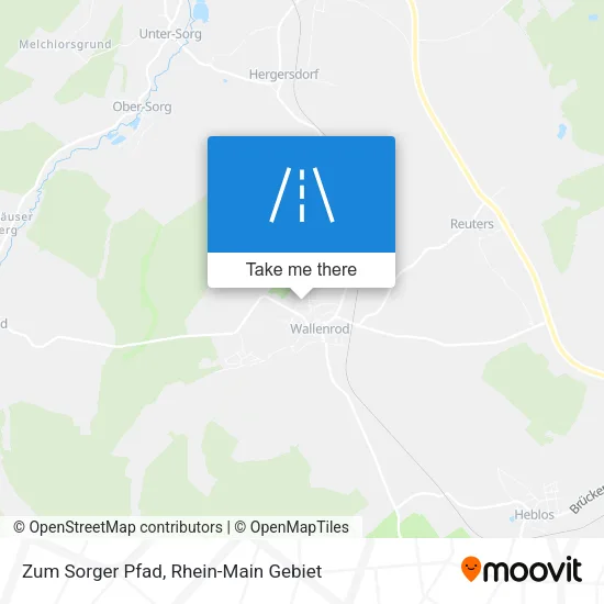 Карта Zum Sorger Pfad