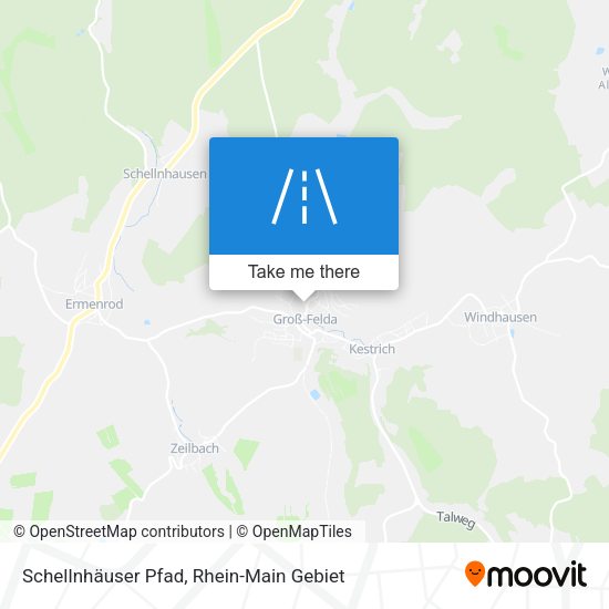 Schellnhäuser Pfad map