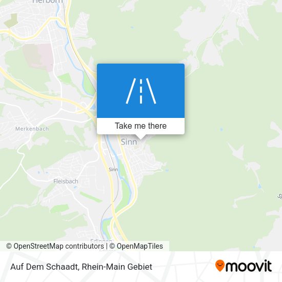 Карта Auf Dem Schaadt